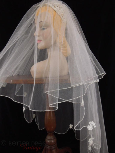 50s Juliet Style Wedding Veil Bridal Headpiece  Better 