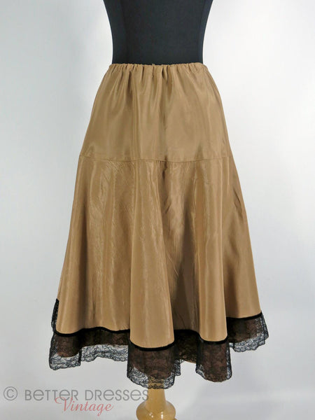 Authentic Vintage 1950s Crinoline Skirt in Mocha - sm, med, lg – Better ...