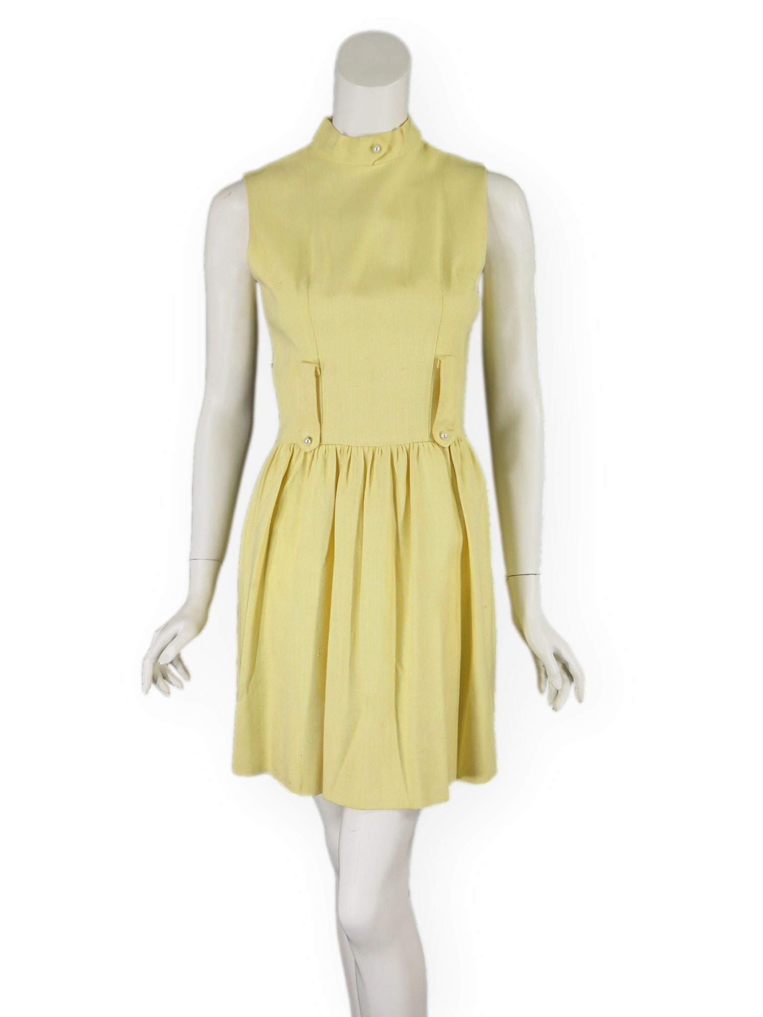 60s Mod Yellow Mini Dress – Better Dresses Vintage