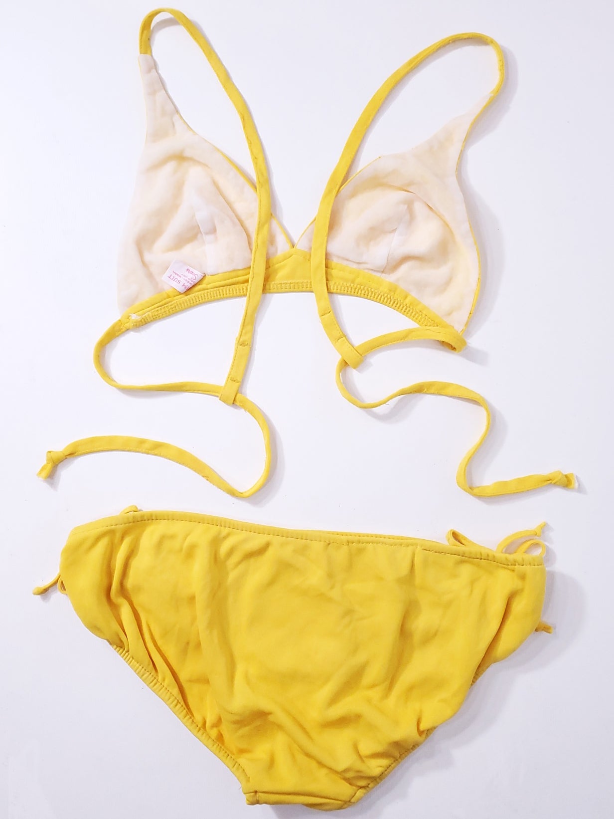 60s/70s Bikini in Bright Yellow – Better Dresses Vintage