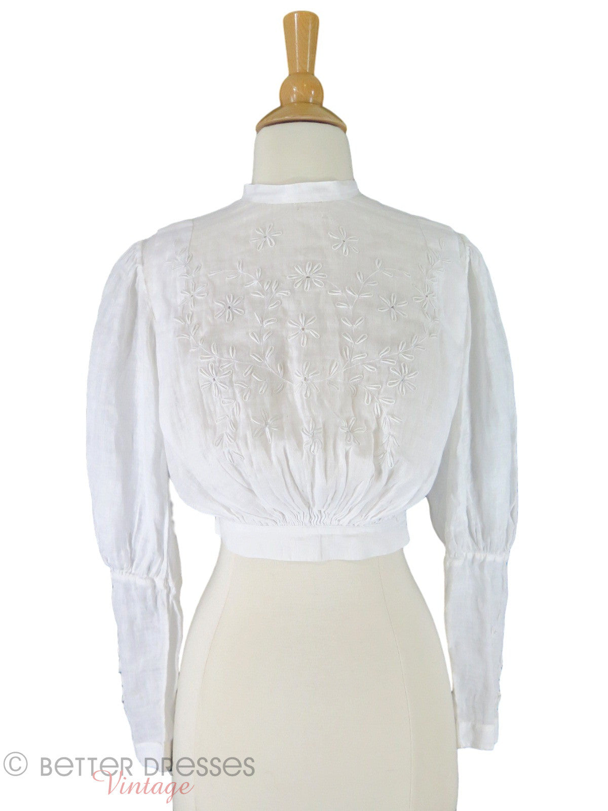 Antique Victorian Blouse Edwardian Embroidered Waist - xs, sm – Better ...