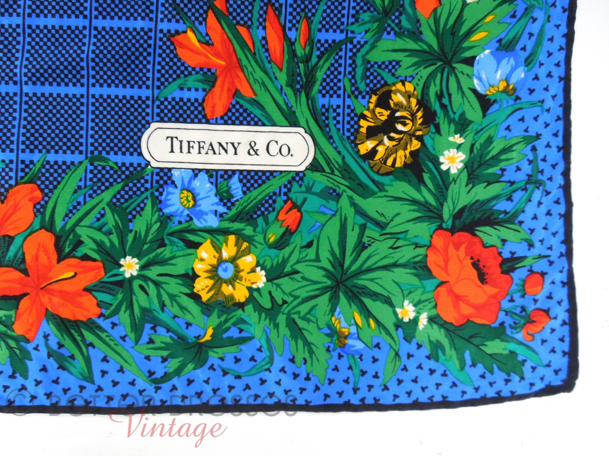 80s Tiffany \u0026 Co. Silk Scarf – Better 