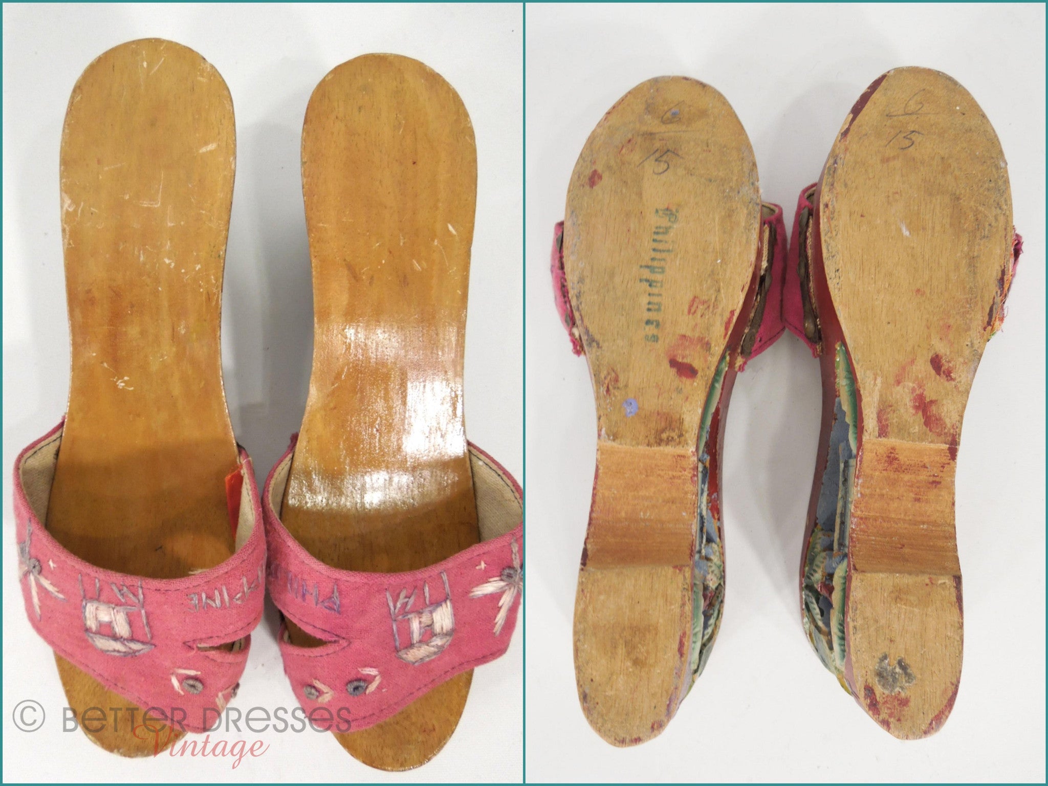 wood bottom shoes