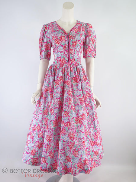 80s Laura Ashley Floral Cotton Dress – Better Dresses Vintage