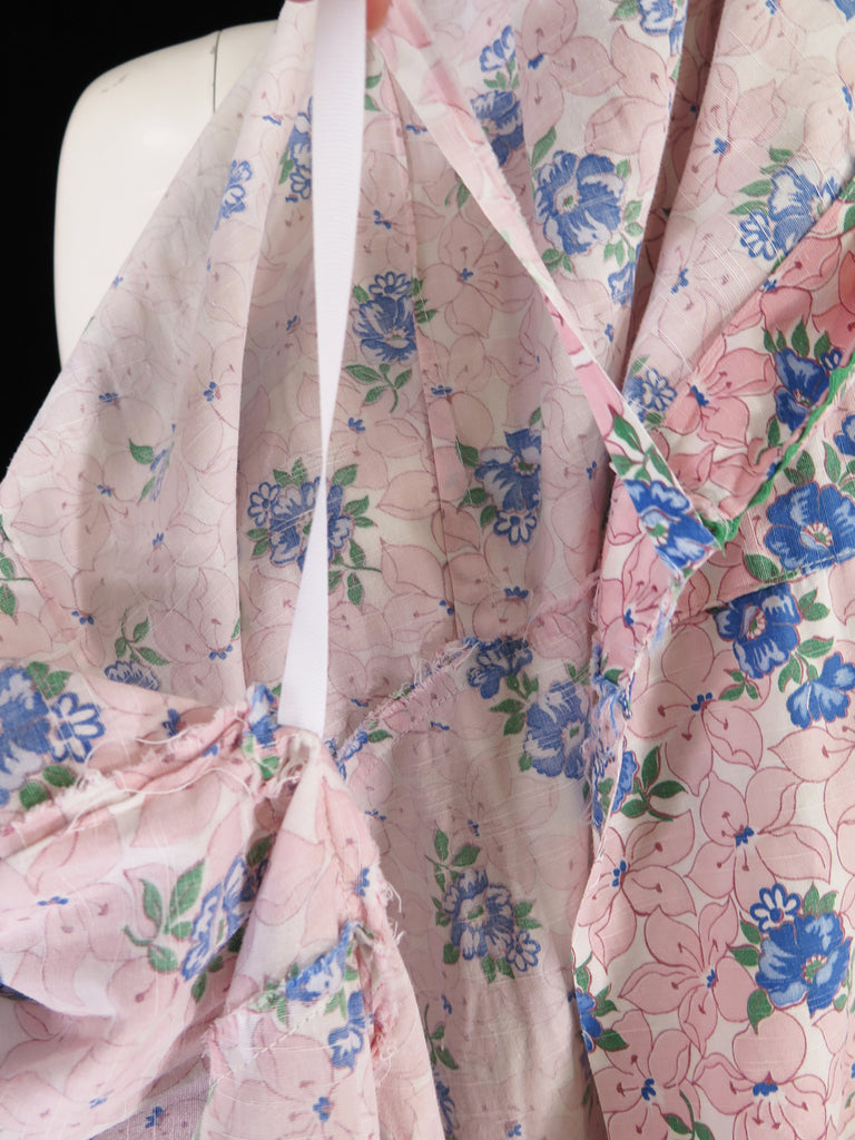 40s Pink Floral House Dress Hooverette - sm, med, lg – Better Dresses ...