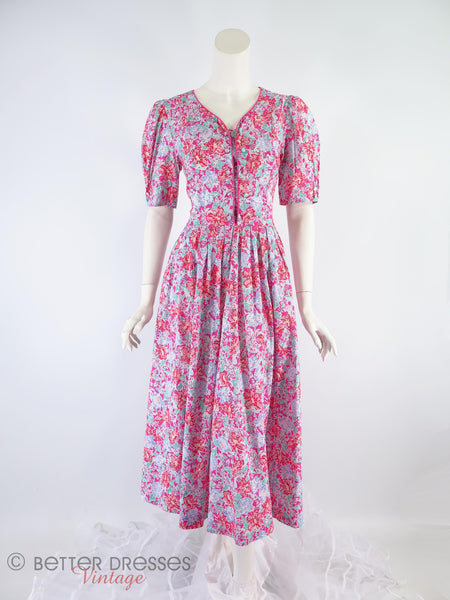 80s Laura Ashley Floral Cotton Dress – Better Dresses Vintage