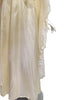 70s/80s Cream Lace Boho Maxi Dress Long Sleeve Gunne Sax Gown - xs, sm