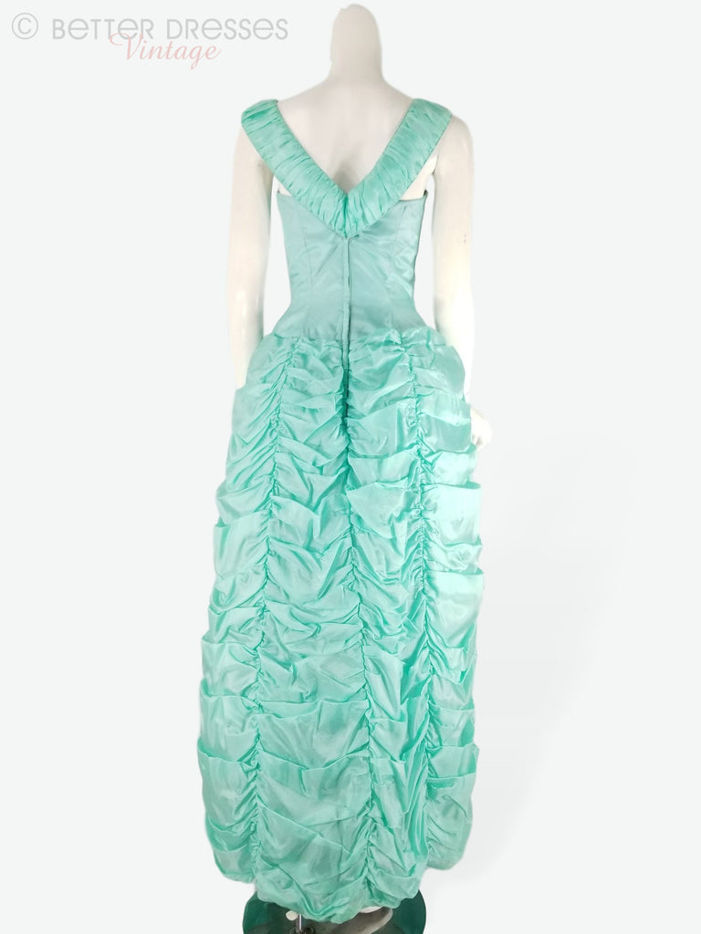 60s Gown in Aqua by Mike Benet Formals - xs, sm – Better Dresses Vintage