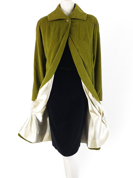 50s Swing Coat in Acid Green Velvet – Better Dresses Vintage