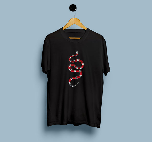 black gucci shirt with snake