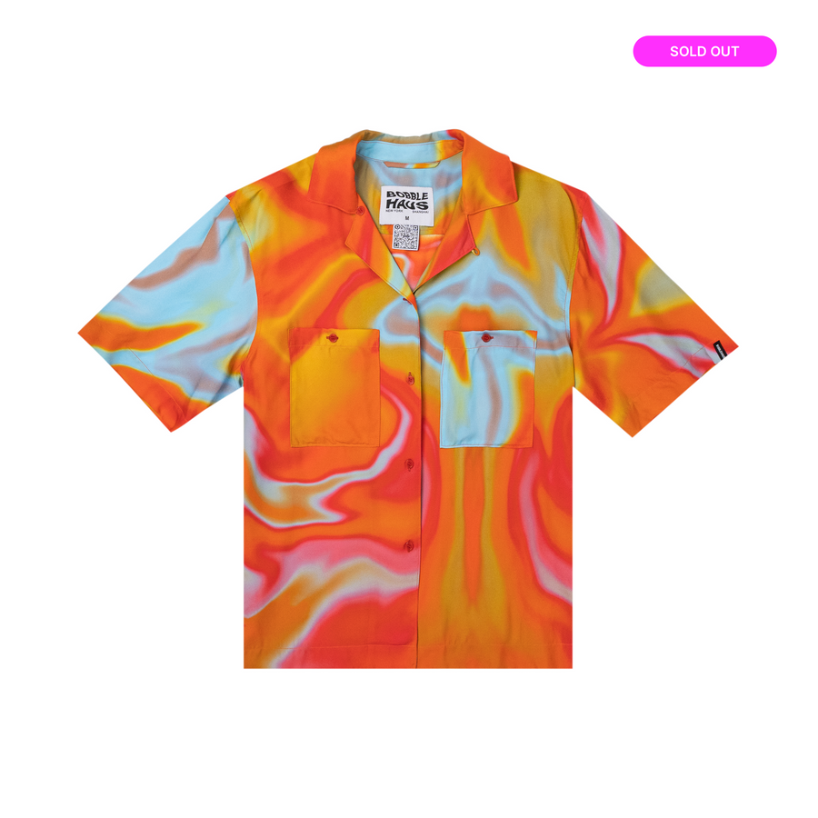 BH Printed SS Silk Button-Up Shirt - Bobblehaus