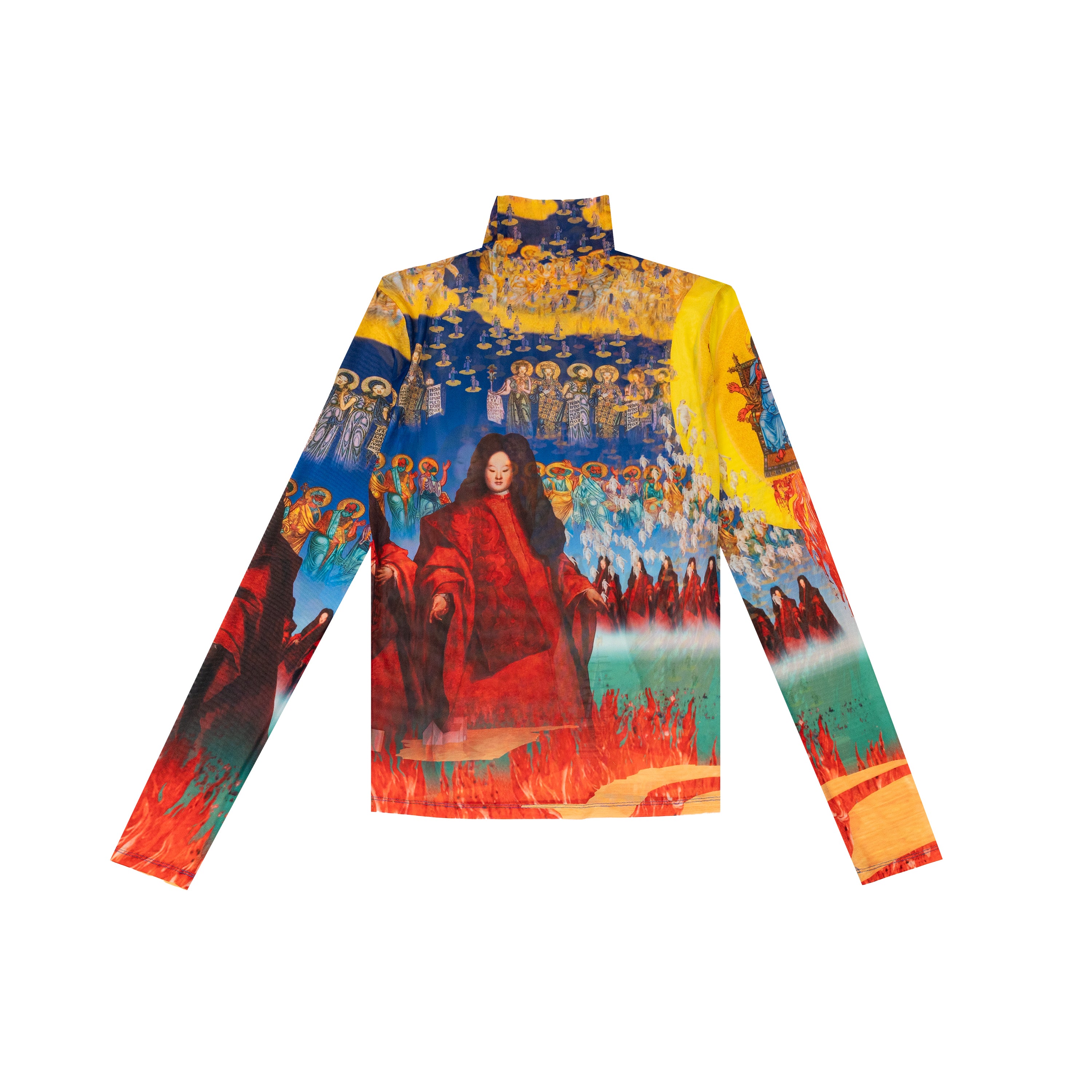 BH x Tamiko Printed Mesh Turtleneck - Bobblehaus