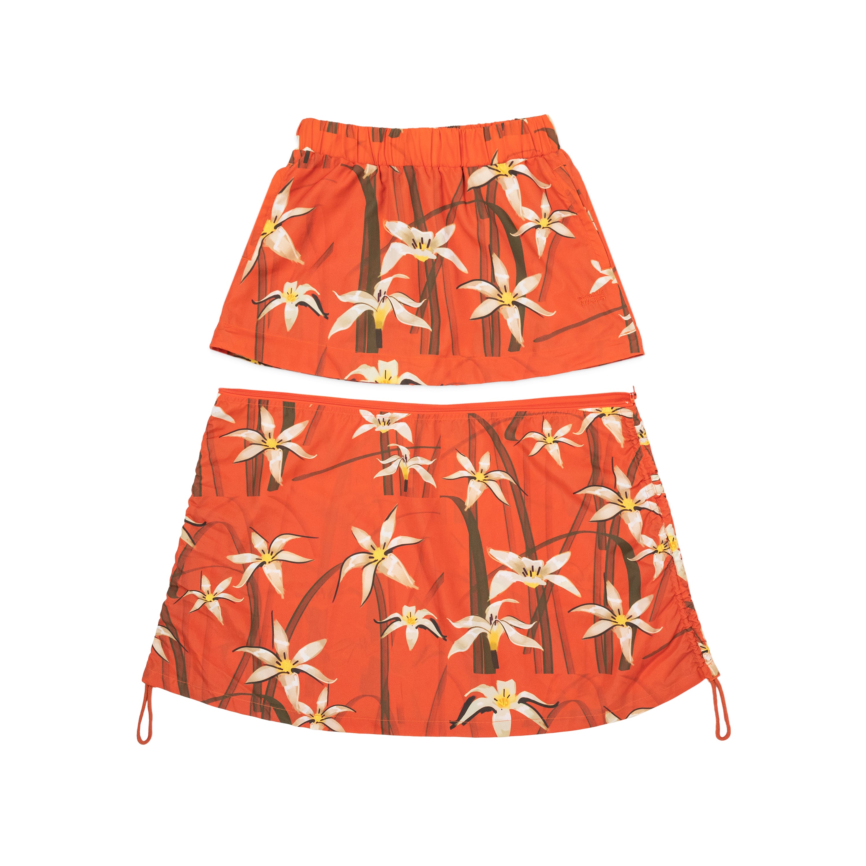 BH Printed Nylon Zip-off Parachute Skirt - Bobblehaus