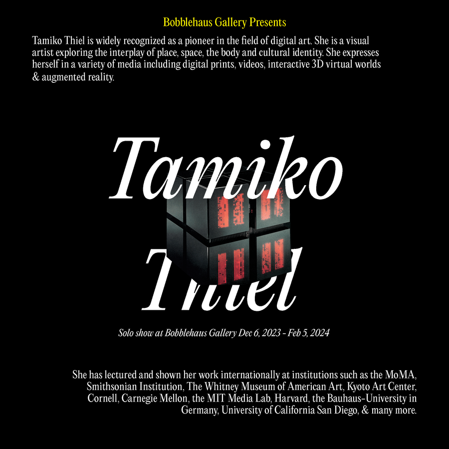 Tamiko Thiel Opening Reception - Bobblehaus
