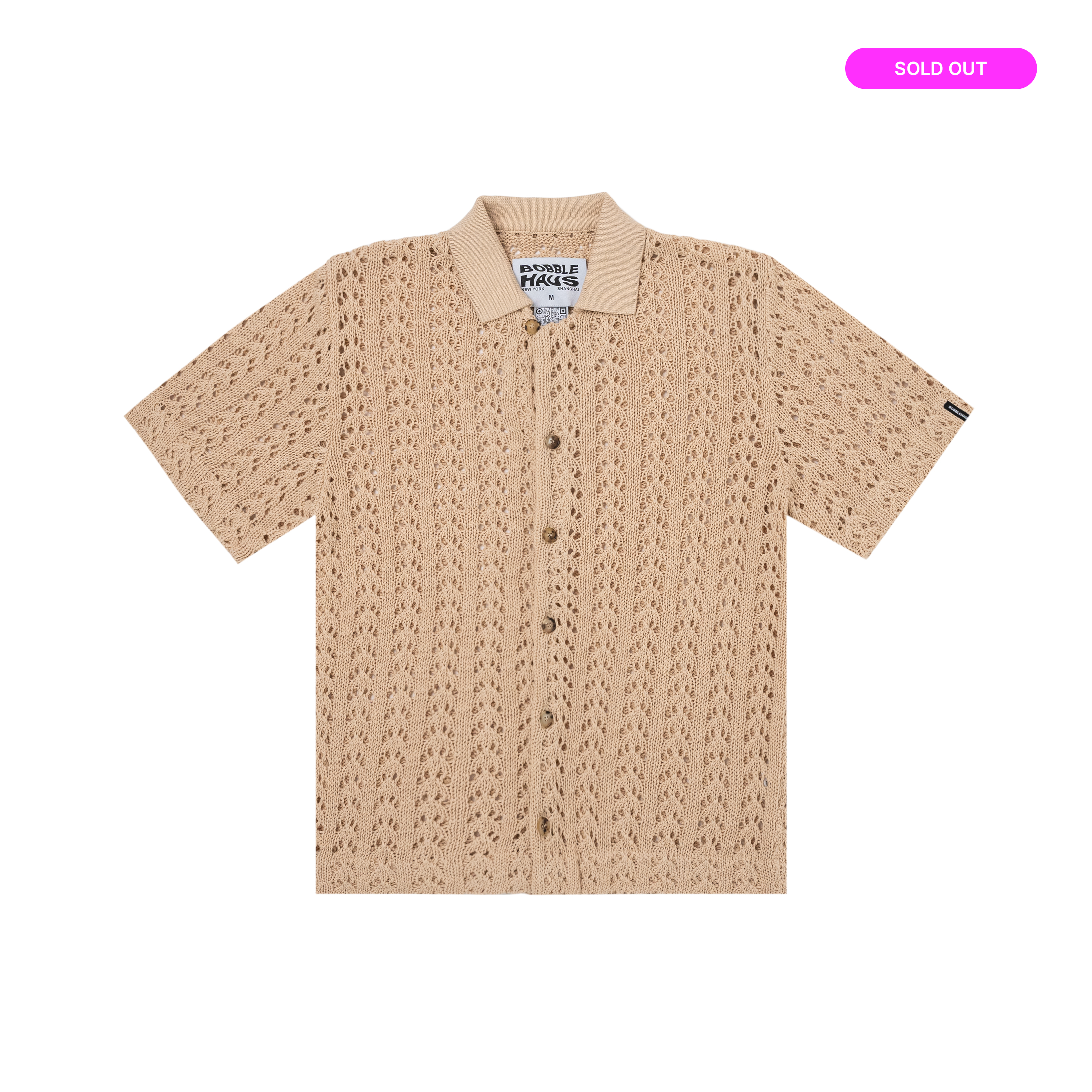 BH Recycled Cotton Knit Button-Up Shirt - Bobblehaus