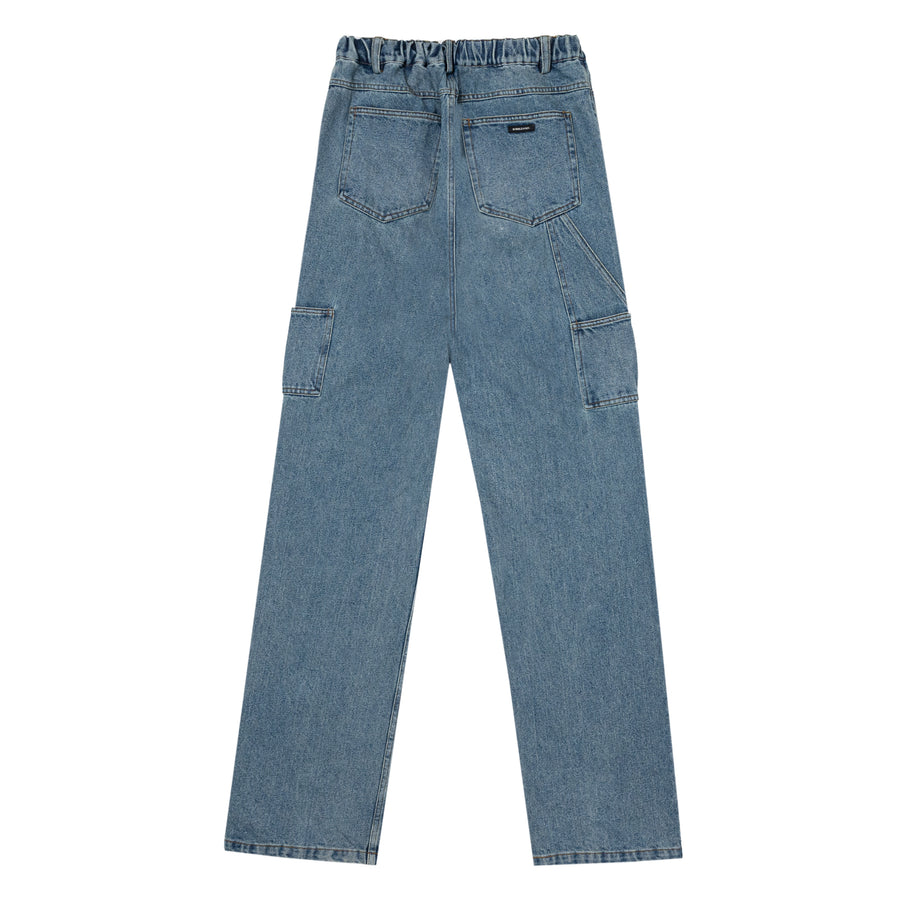 BH Straight Leg Utility Denim Pants - Bobblehaus