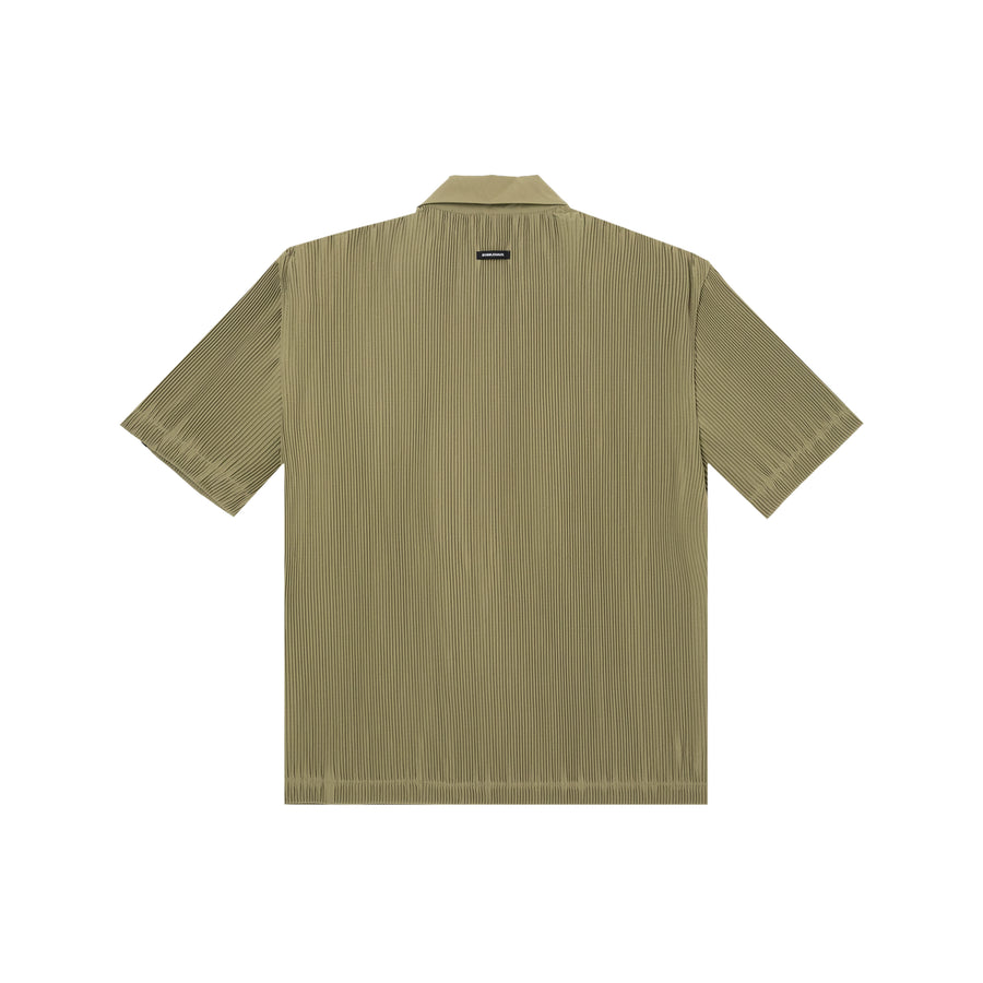 BH Pleated Nylon Button-Up Shirt - Bobblehaus