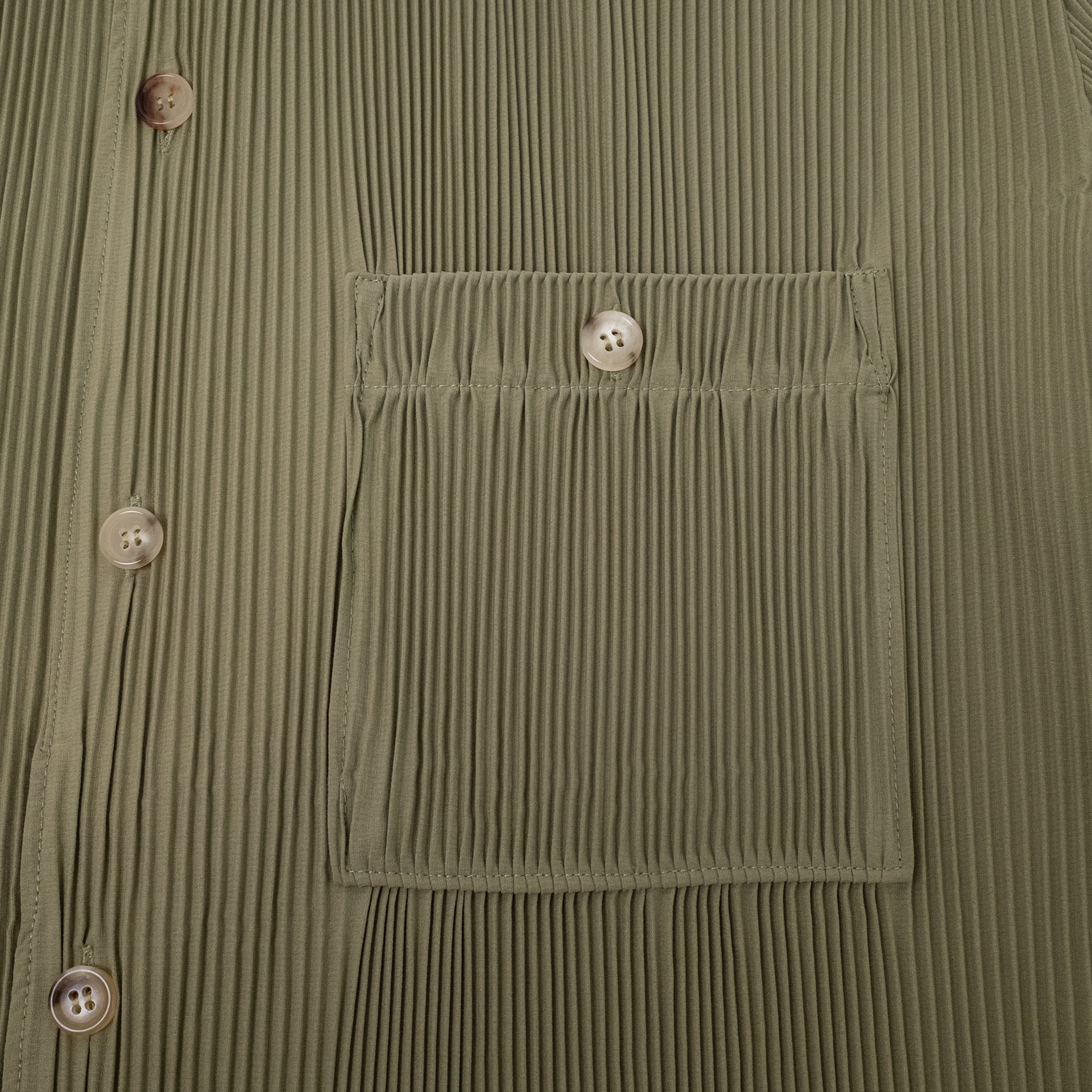BH Pleated Nylon Button-Up Shirt - Bobblehaus