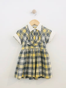 plaid dress / 3T