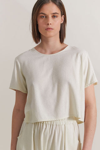 Silk top for luxury loungewear