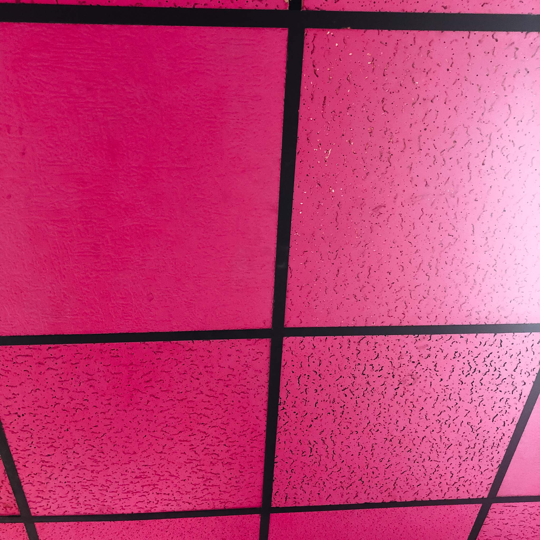pink ceiling tiles 