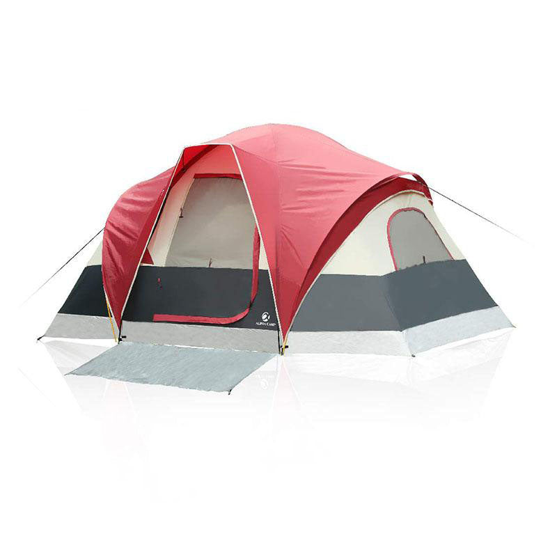 Alpha Camp 6 Person Camping Tent Extended Dome Design