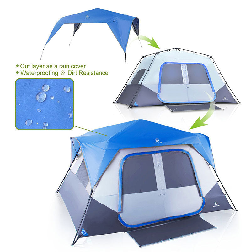 ALPHA CAMP 8 Person Instant Family Camping Tent – AlphaMarts