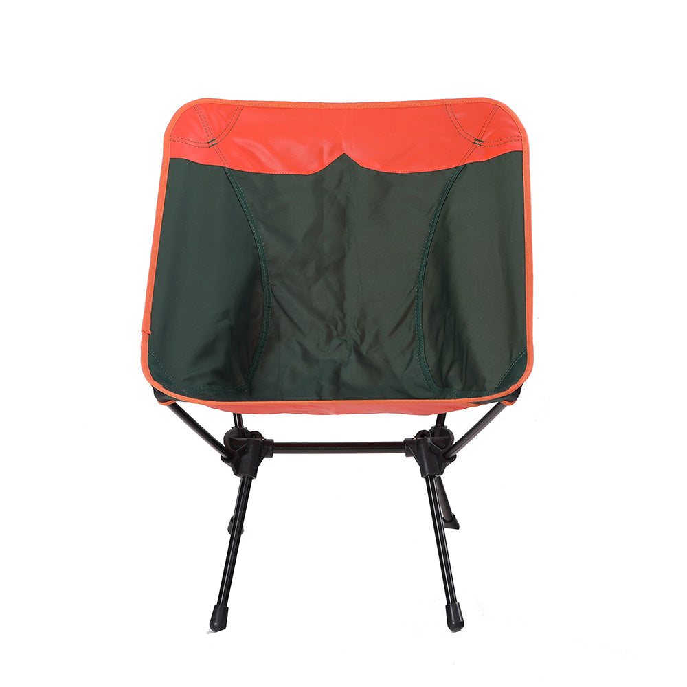 Captiva Design Ultralight Portable Folding Camping Chairs With Carry Bag Green Orange