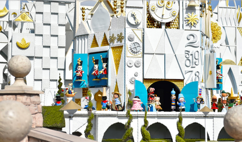 The B Roll The Facade And Kinetic Clock Tower Of It S A Small World The Walt Daily
