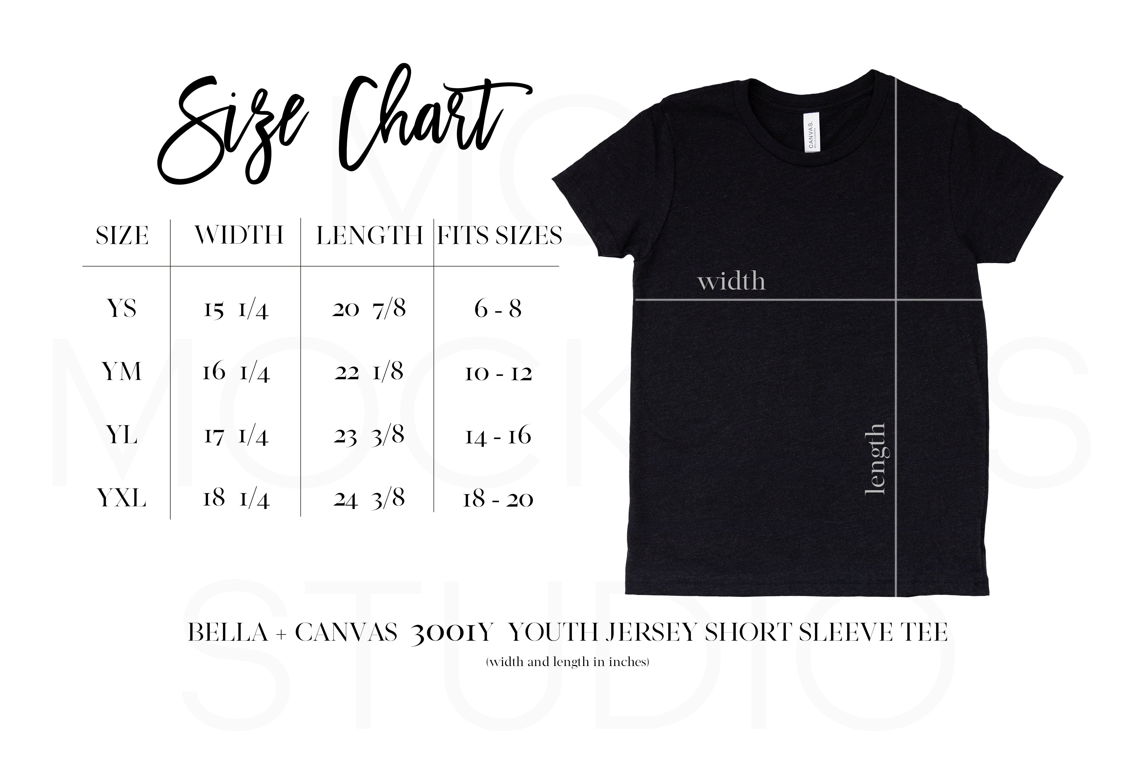 size-chart-bella-canvas-3001y-youth-mod-mockups-studio