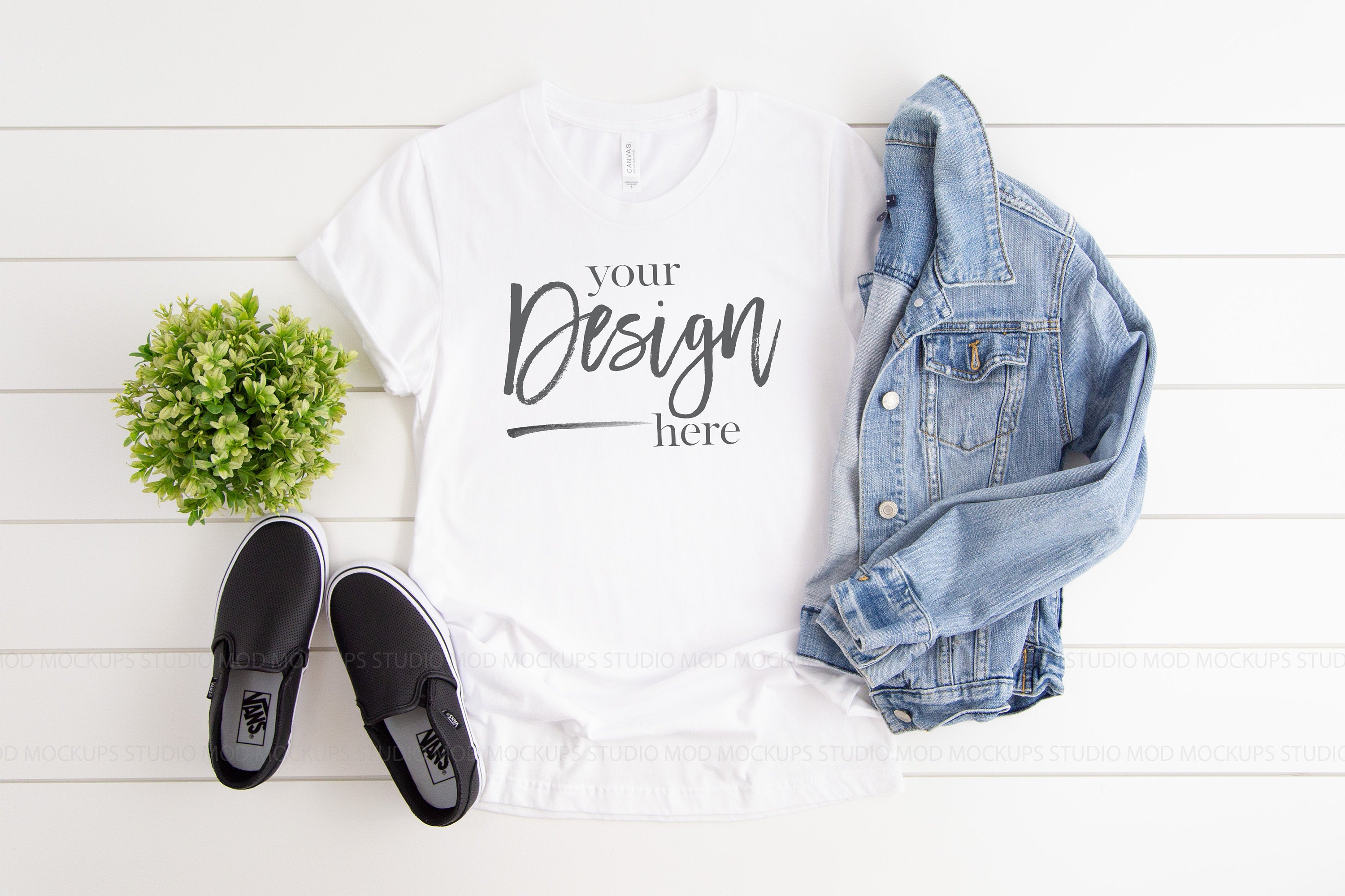 Download 3001 Bella Canvas Mockup Tshirt White Mod Mockups Studio