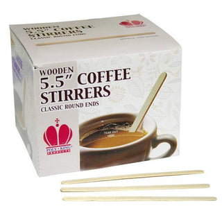 7 1/2 WOOD COFFEE STIRRERS PKD 10/500 – Feeser's Direct
