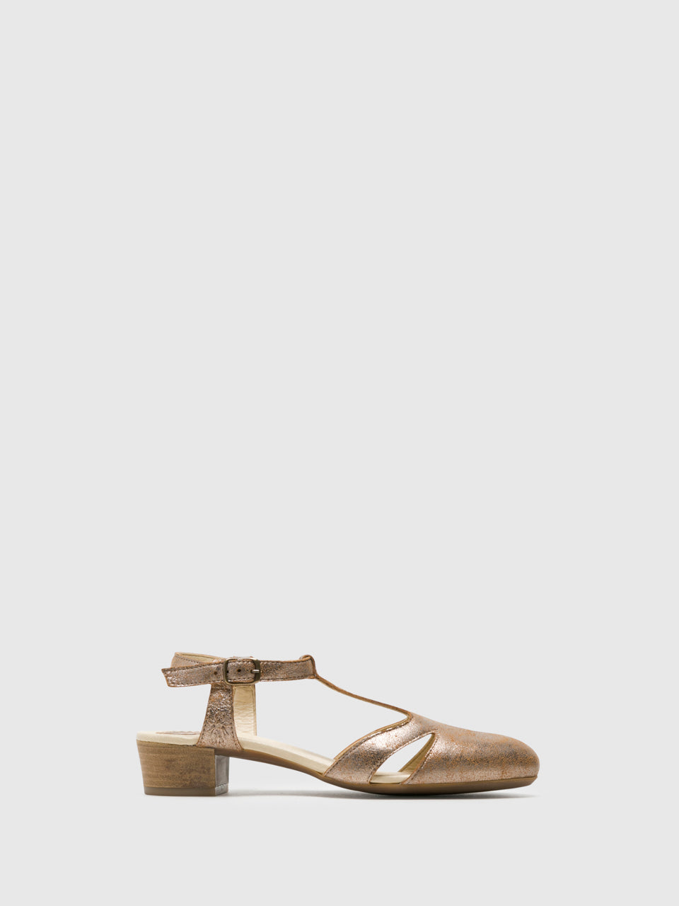 gold t strap sandals