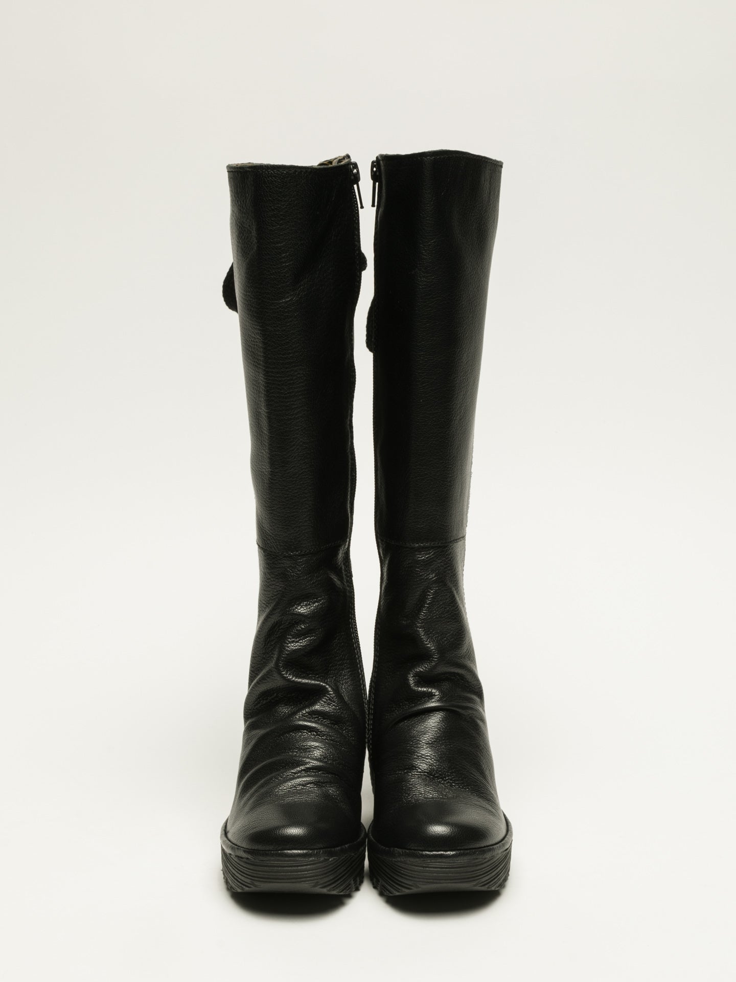 fly london black knee high boots