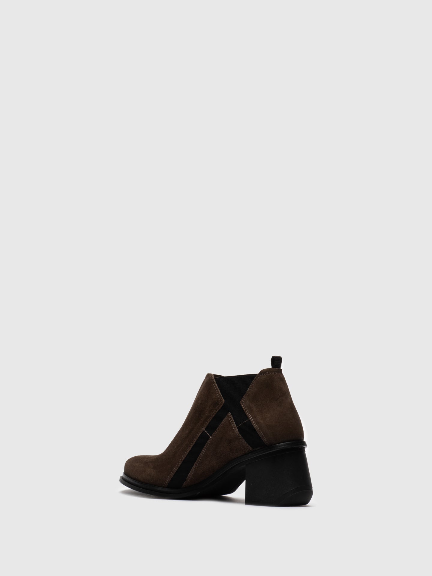 Gray Elasticated Ankle Boots - Overcube