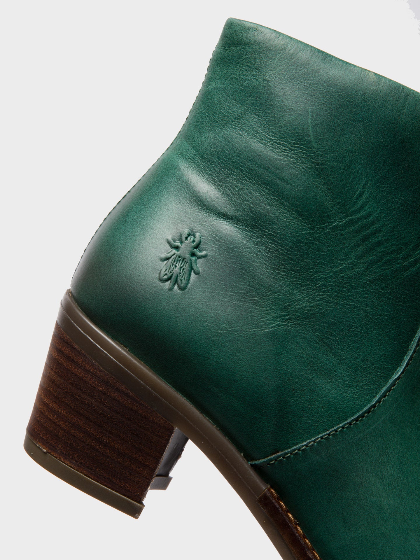 Green Zip Up Ankle Boots - Overcube