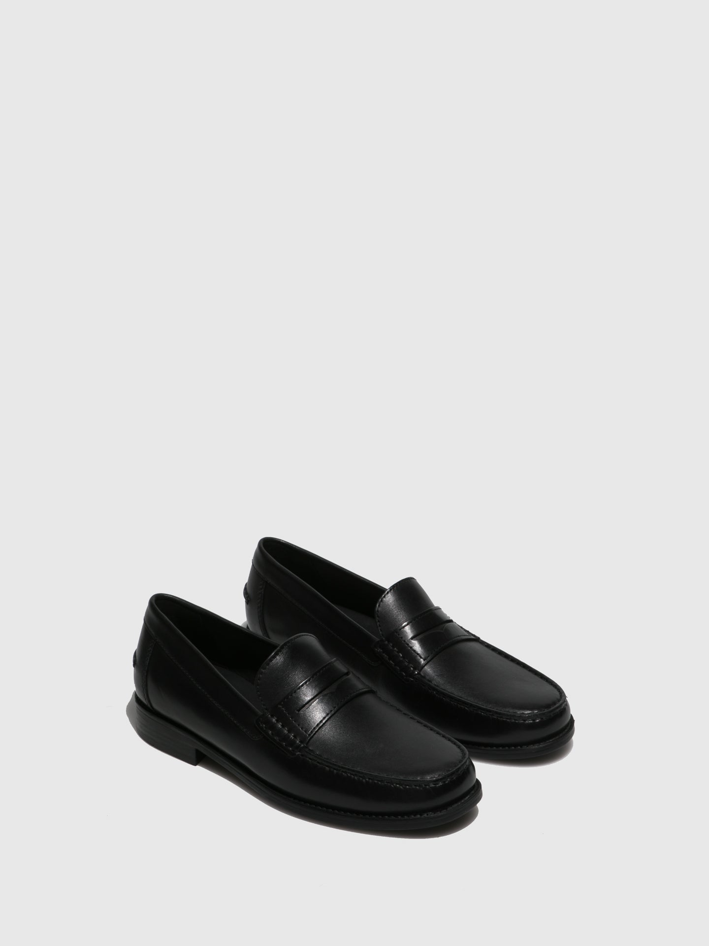 geox black loafers