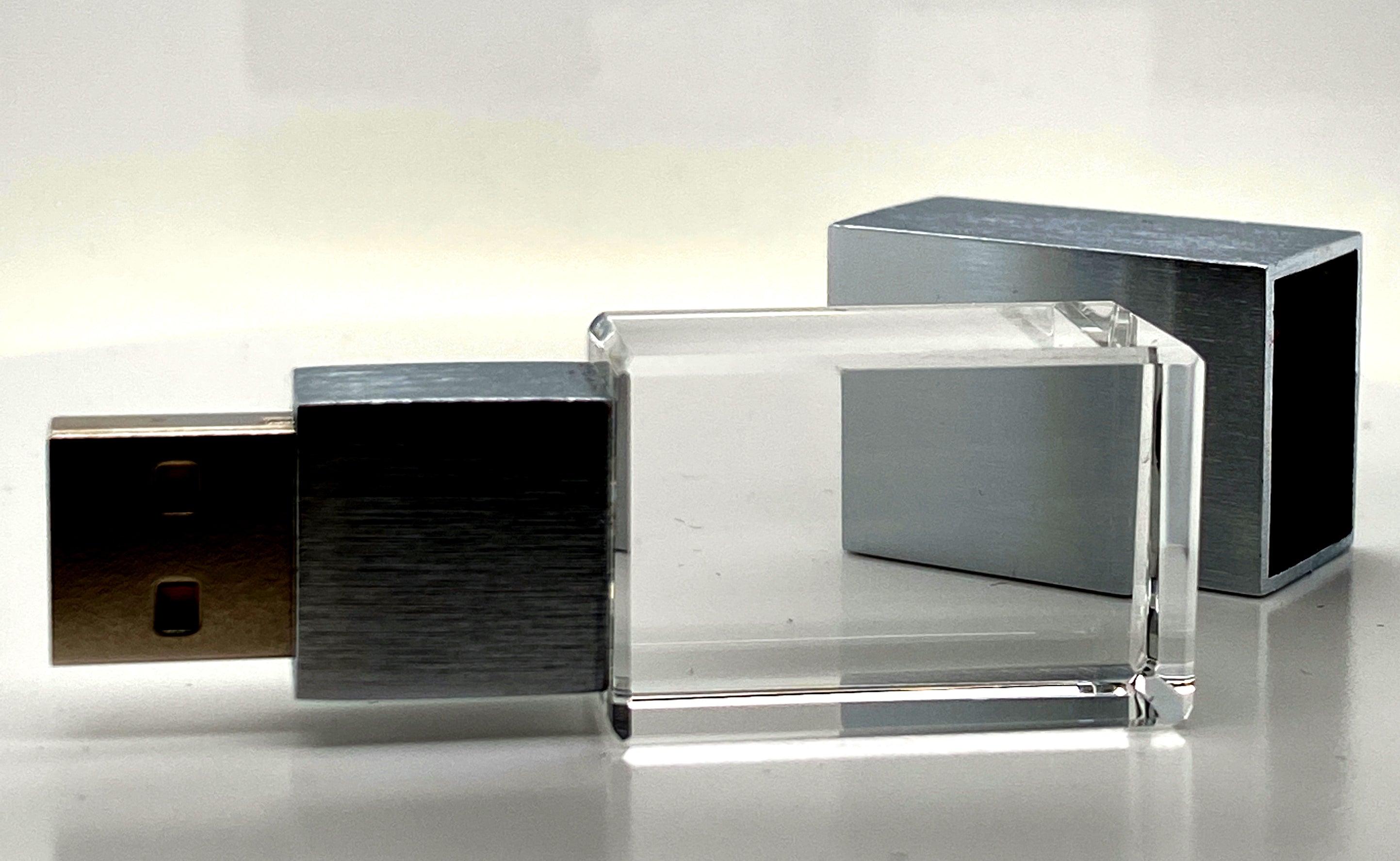 Rectangular 32 GB Flash Drive with Engravable Crystal Itme #H1006