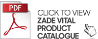 Zade Vital product catalogue