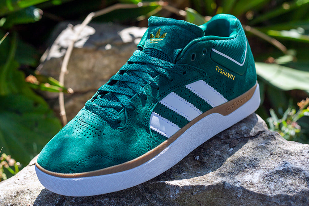 Adidas Tyshawn Shoe in Collegiate Green and White | Bored of Southsea