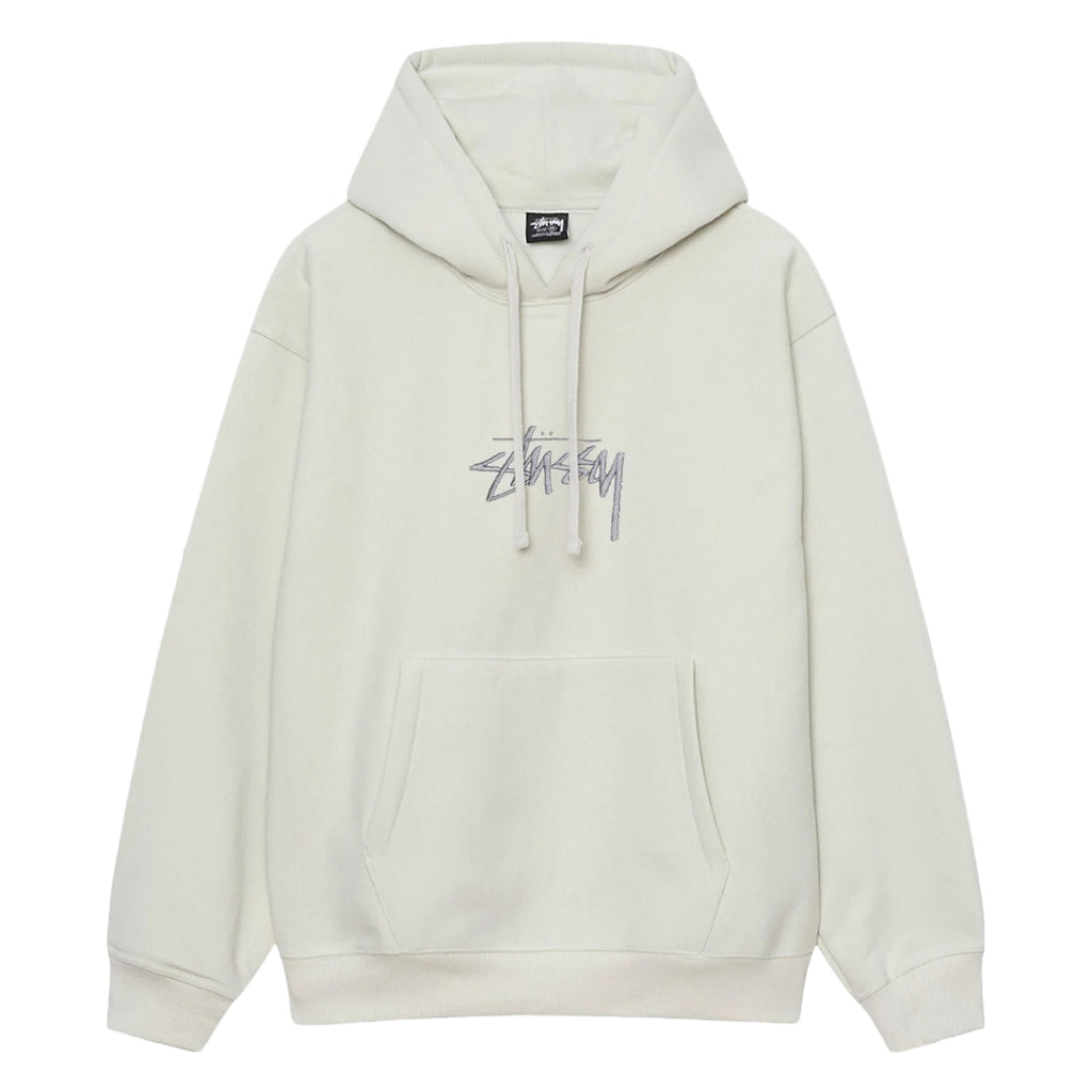 Stock Logo App Hoodie in Stone by Stussy | Bored of Southsea