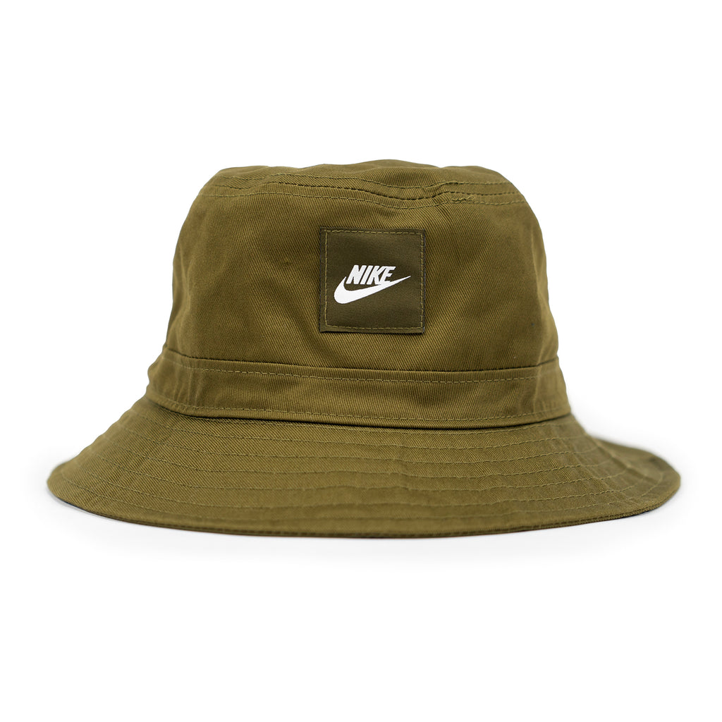 Bucket Hat in Olive Flak / White by Nike Sportswear | Bored of Southsea