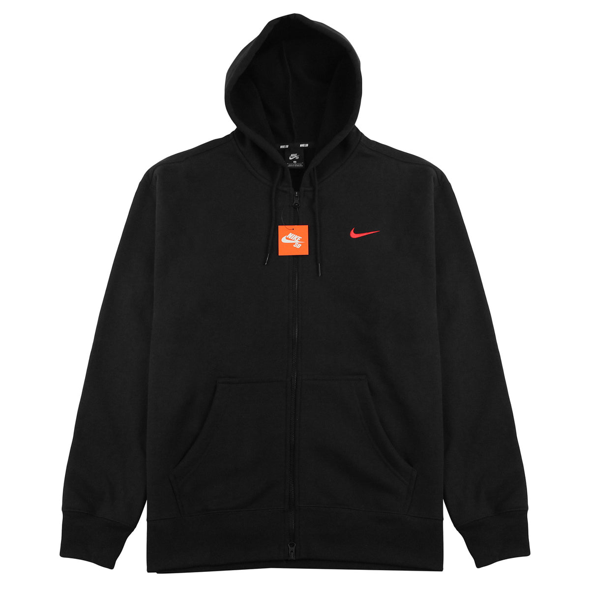 black and orange hoodie nike