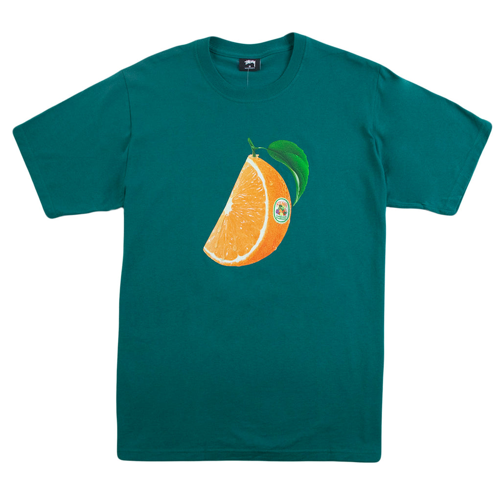 Orange Slice T Shirt in Dark Green by Stussy | Bored of Southsea