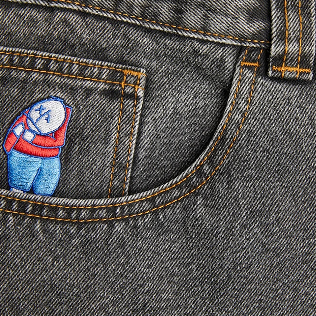 Big Boy Jeans in Washed Black by Polar Skate Co | Bored of Southsea