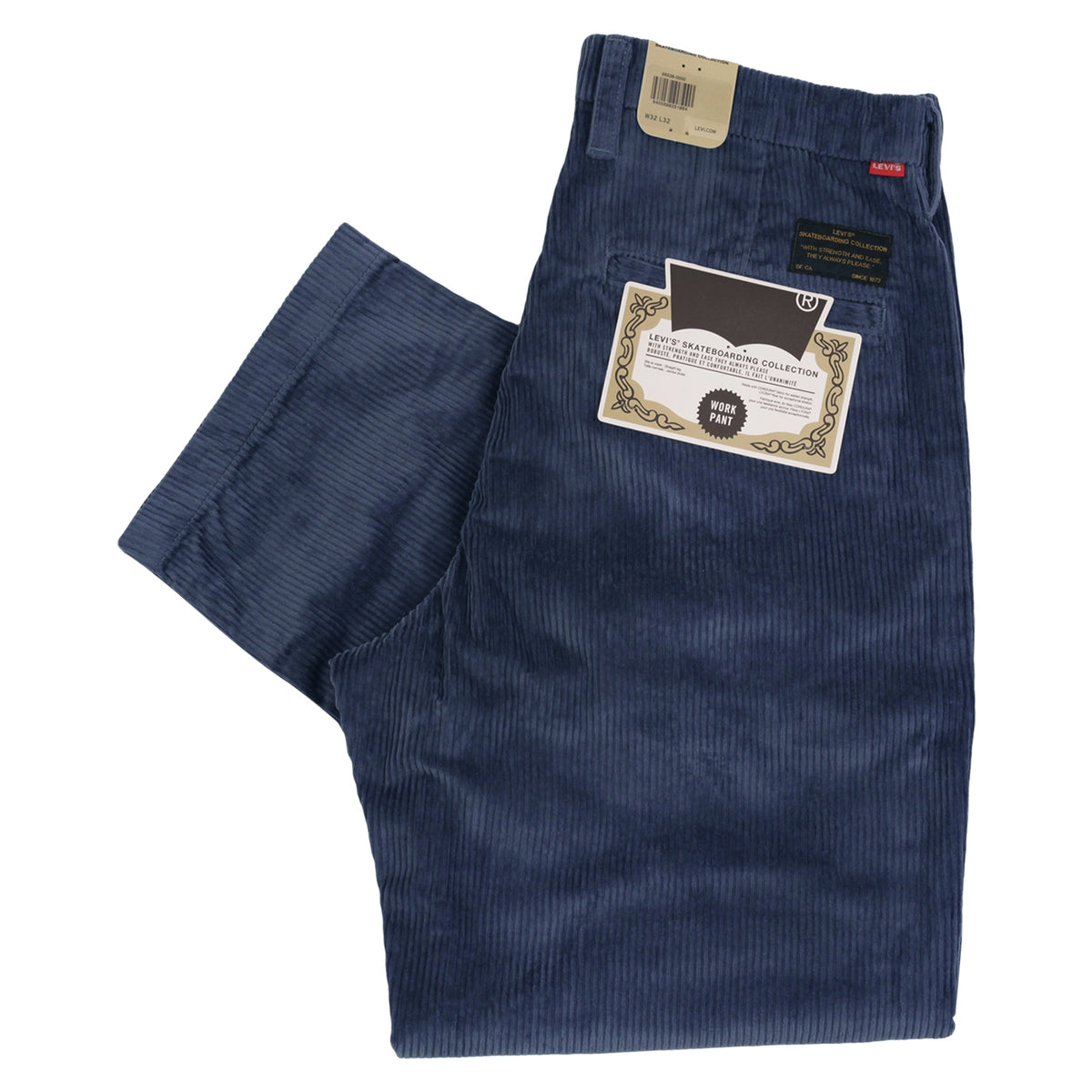 levis skateboarding pleated trousers