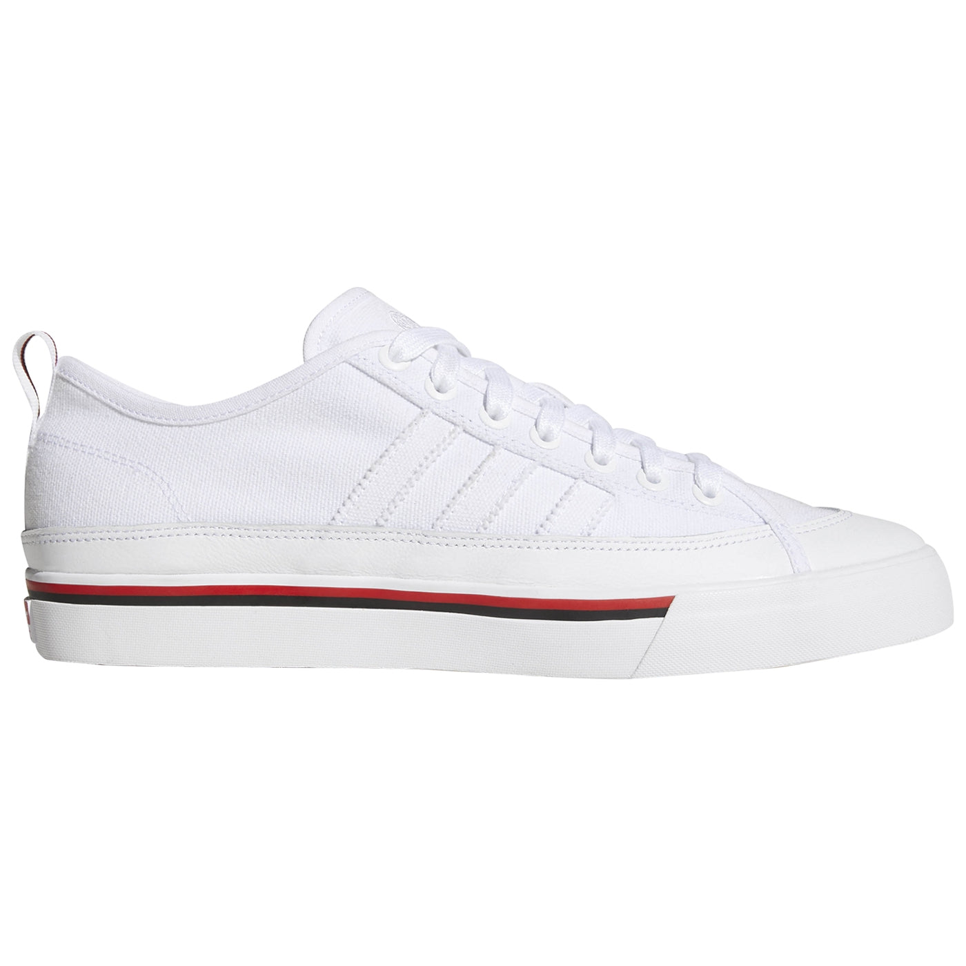 Matchcourt RX3 Shoes in Footwear White / Core Black / Scarlet by Adidas Skateboarding | Bored of Southsea