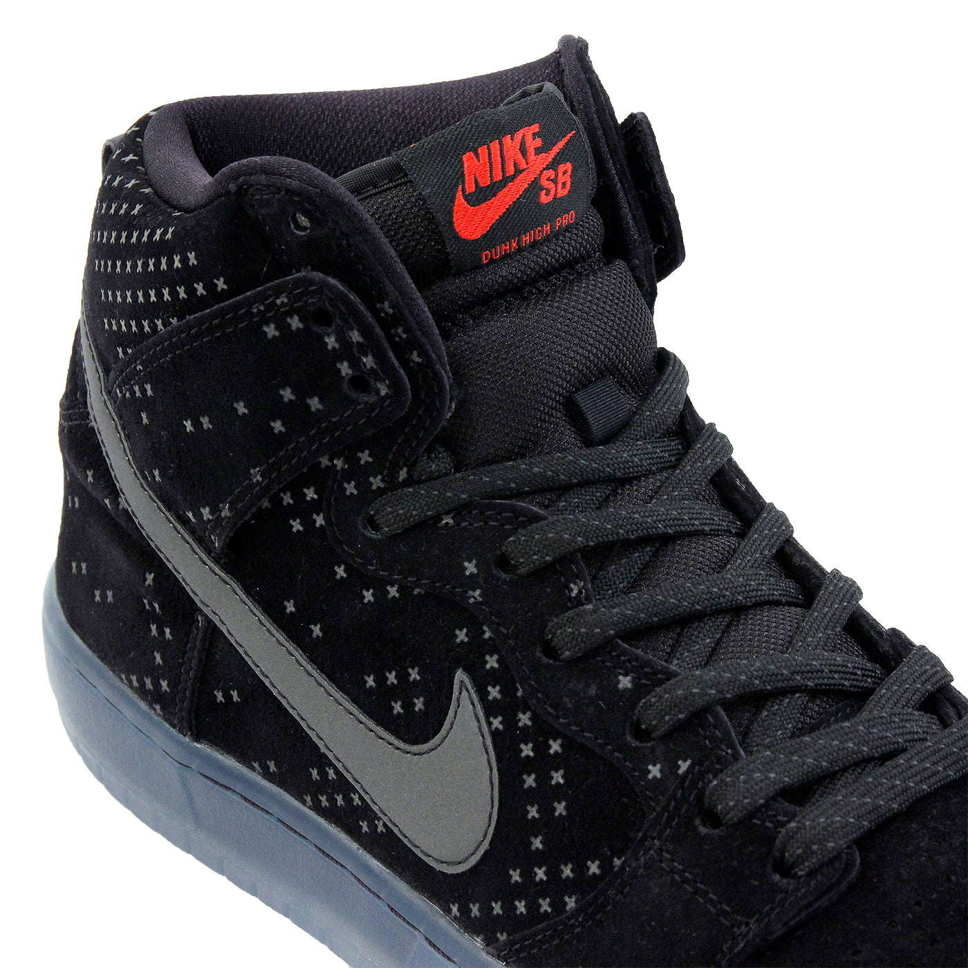 Visible George Bernard Clan Dunk High Premium Flash Shoes in Black / Black / Clear by Nike SB | Bored  of Southsea