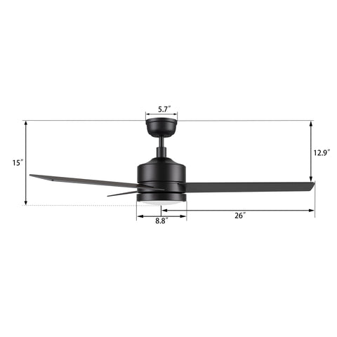 SmaFan-Ariccia-Flush-Mount-ceiling-fan-specification