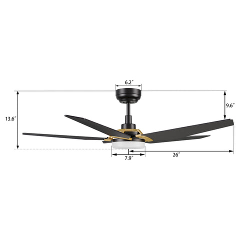 SmaFan-Lanceston-52-inch-10-speeds-Reversible-DC-Ceiling-Fan-with-Alexa